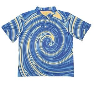 Obnoxious Golf - OG Of Loud Golf - Mens Polo Size XXL With Blue Swirl Design